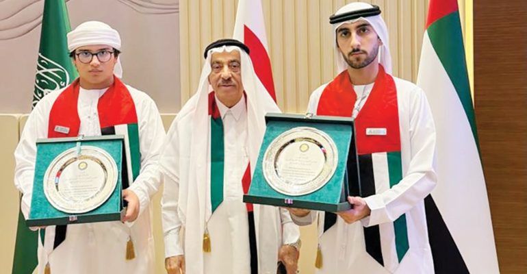 إنجاز إماراتي جديد.. مخترعان واعدان على منصة التكريم الخليجي